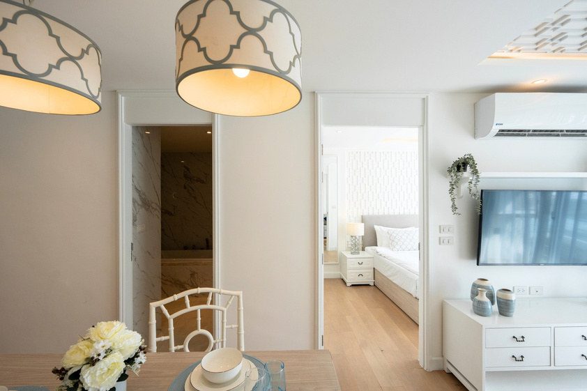 Bedroom with wardrobe and dressing table set