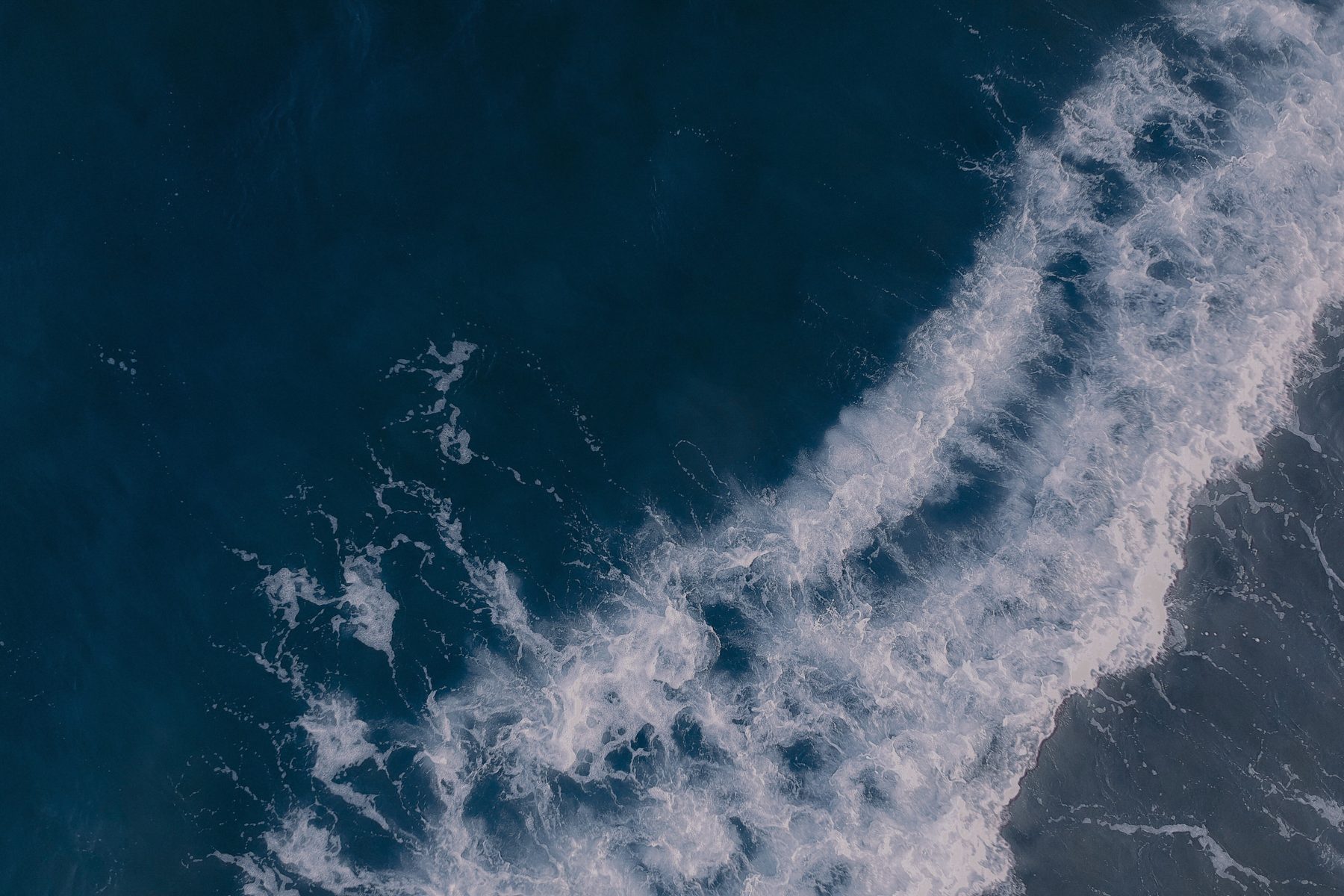 Andaman Sea waves seen from above